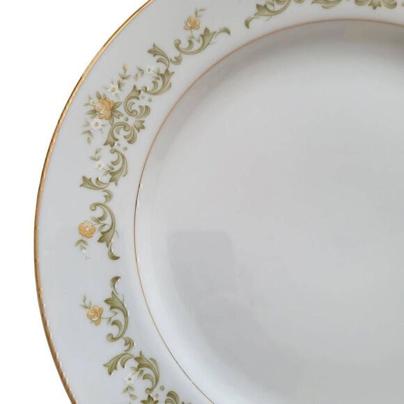 Towne House Cotillion Golden Regal Pattern Plate Yellow Flower Gold Trim Platter - Picture 5 of 9